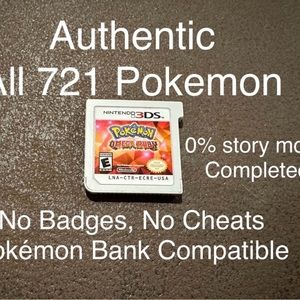 Pokemon Omega Ruby Version Authentic All 721 Pokemon